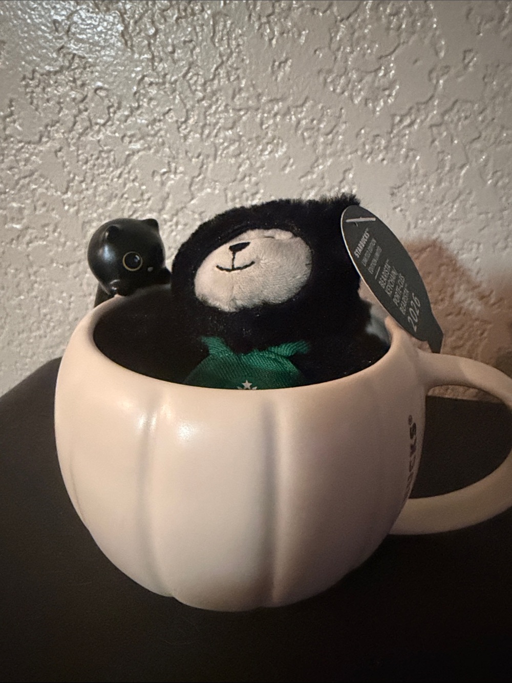 Starbucks Cream Pumpkin-Shaped Mug with Subtle Ivory Finish